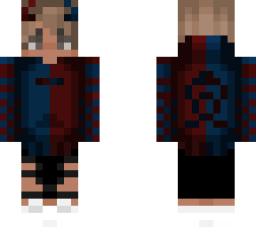 dark red and blue boy