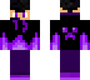 enderboi with purple fire powers