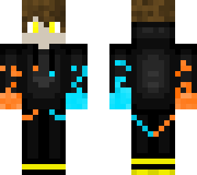 gamer boy fire and water