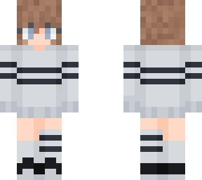 girl with white hoodie & stripes