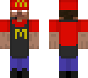 herobrine but he works at mcdonalds