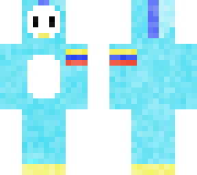 pinguino con bandera