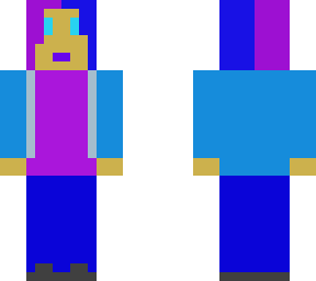 purple and blue