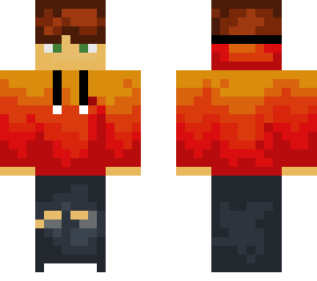 red hoodie man