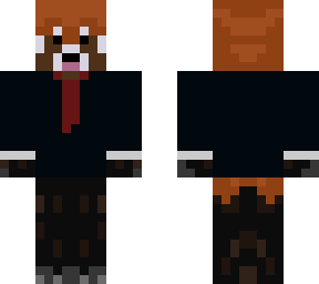 red ponda in suit