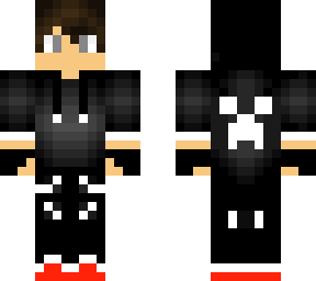 white and black hoodie