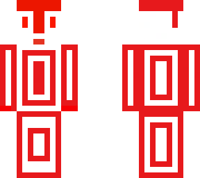 white n red person