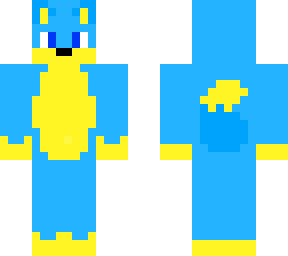 yellow and blue wolf