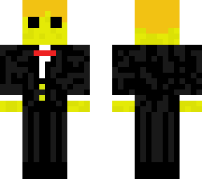 alien in a suit.. but in yellow