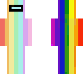 amoxy - among us rainbow crewmate - three d