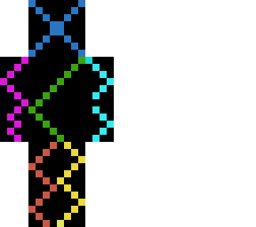 back and ranbow skin