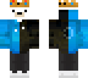 blue and black