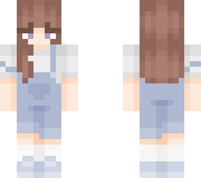 blue overal girl
