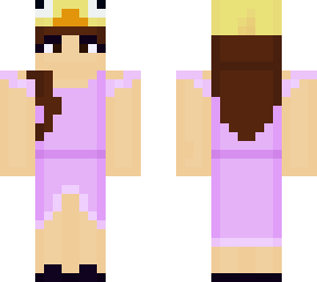 classic dress and duck hat