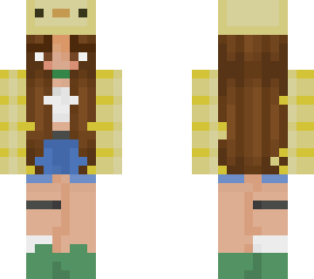 duck bucket hat outfit :)