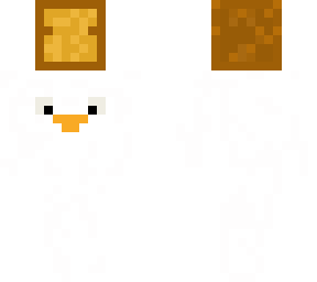 duck holding bread