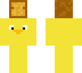 duck holding bread