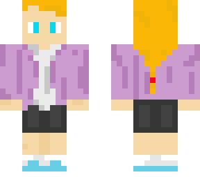 girl in violet jacket