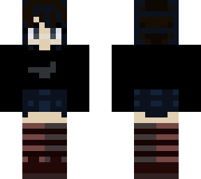 girl with striped socks