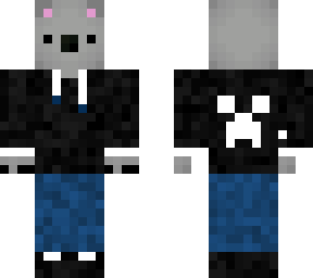 koala with black creeper hoodie