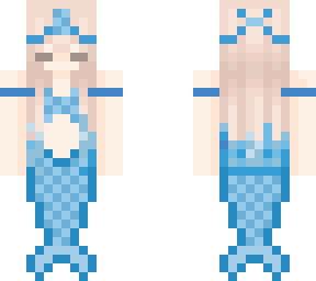 light blue mermaid (custom request! if you want one comment)