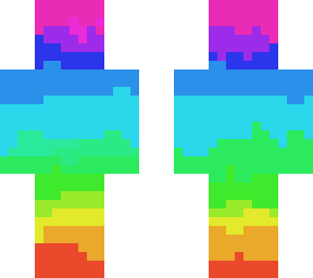 rainbow drip skin