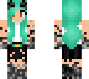 teal devil wolf girl