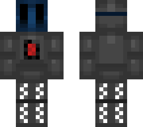 the blue masked mannequin