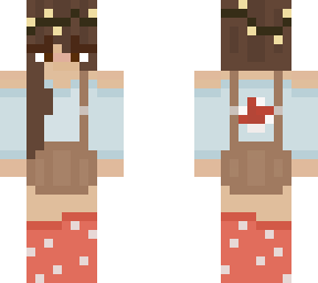 the elf of autumn (with brown hair and mushroom details)
