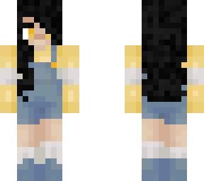 yelllow overall girl