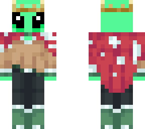 alien mushroom king with crown