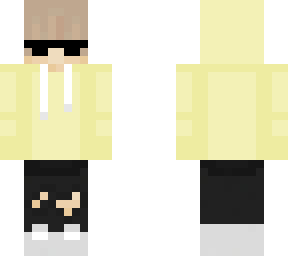 Blonde boy w/ Yellow Hoodie & Shades | Minecraft Skin