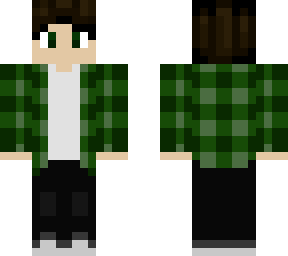 boy in plaid shirt