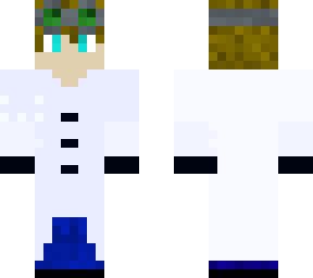 custom scientist with goggles