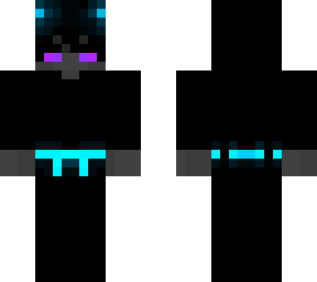 dark neon cyan & purple