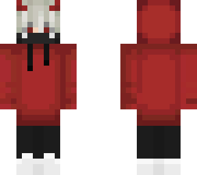demon in red hoodie