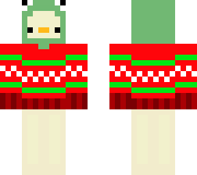 duck wearing kermit hoodie christmas