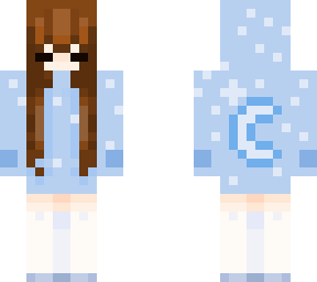 girl with moon hoodie