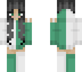 green and white hoodie fit :)