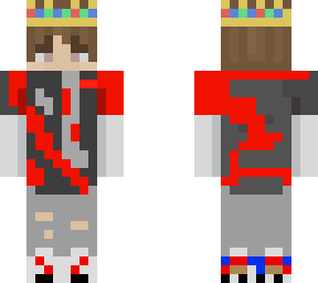 my skin but on power shirt and crown
