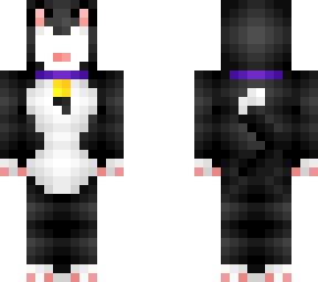 ob - black & white cat onesie