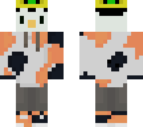 penguin with a calico cat hoodie