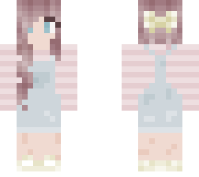 pink stripes and overalls