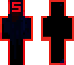 s mask red black