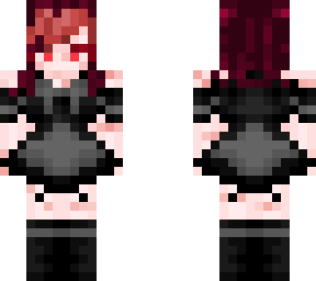 aspen in goth dress
