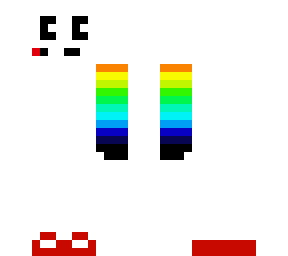 billy the ghost with robot rainbow arm
