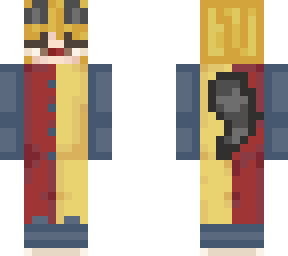 blond racoon boy