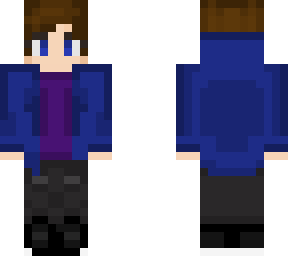 blue hoodie