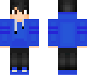 blue hoodie boy