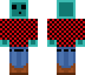 blue slime in fall cloths